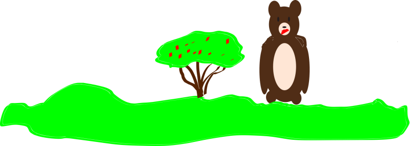 The story of Teddy Bear and raspberry bush - Povestea ursulețului și tufișul de zmeură